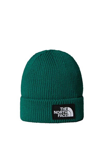 THE NORTH FACE Tnf Logo Box Cuffed Unisex Beanie Nf0A8Chenl11 Green-Std