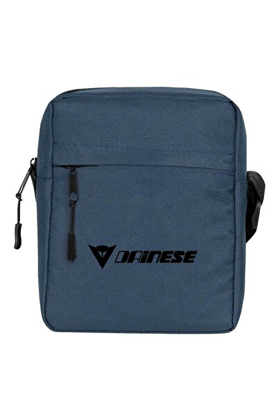 CrowsGate Geantă de umăr cu logo Dainese Culoare bleumarin