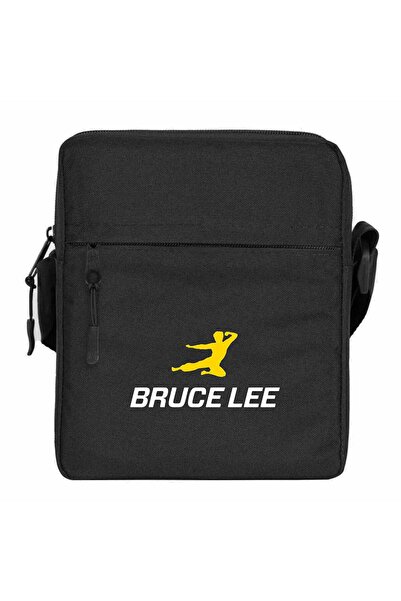 WAKHA حقيبة كتف بروس لي يلو مان باللون الأسود