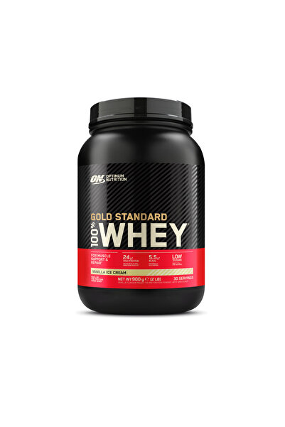 ON Optimum Nutrition Whey proteins ON 100% Whey gold standard vanilla 900g