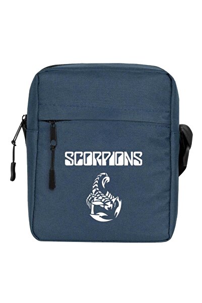 CrowsGate حقيبة كتف سكوربيونز كلاسيكية باللون الأزرق الداكن