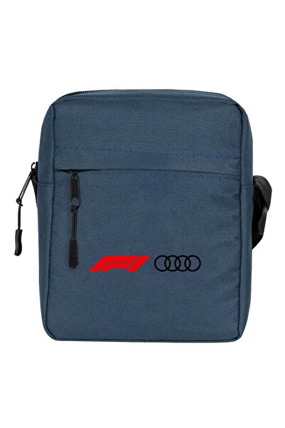 CrowsGate Geantă de umăr cu logo F1 Audi Culoare bleumarin