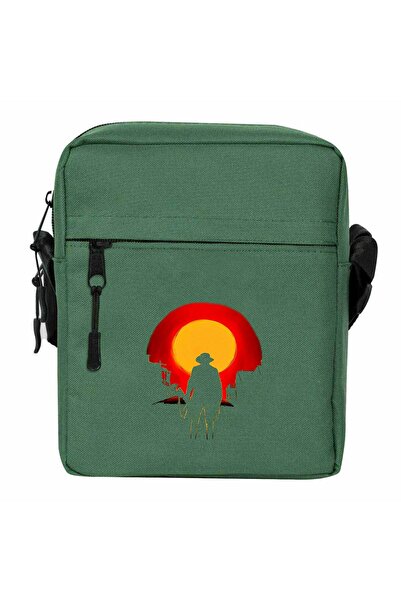 WAKHA حقيبة كتف ريد ديد ريديمبشن 2 آرثر مورغان باللون الأخضر