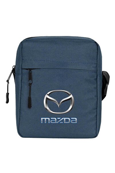 CrowsGate Geantă de umăr cu logo Mazda Culoare bleumarin
