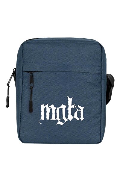 Generic Brand Mgla Logo Shoulder Bag Navy Blue Color
