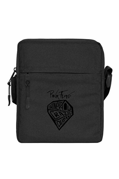 CrowsGate حقيبة كتف بينك فلويد كريز دايموند باللون الأسود