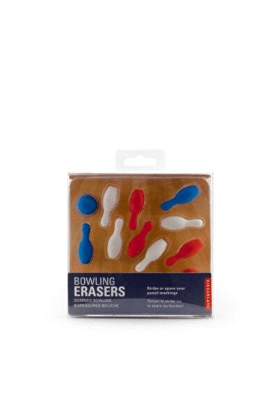 Kikkerland مجموعة ممحاة البولينج