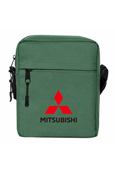 WAKHA Mitsubishi Logo Shoulder Bag Green Color