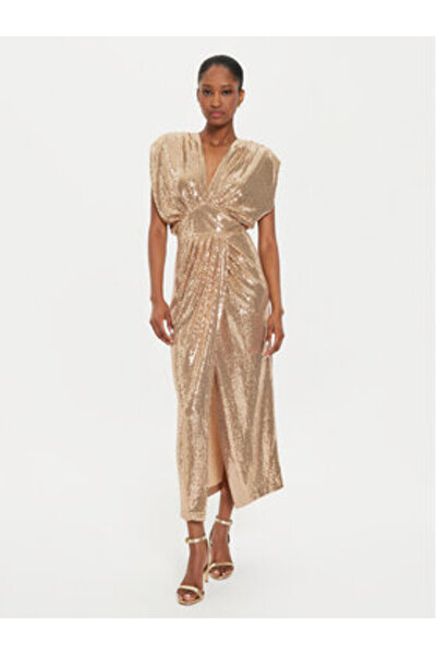 RINASCIMENTO Γυναικείο βραδινό φόρεμα χρυσό RINASCIMENTO-CFC0121029003 B266 Χ...