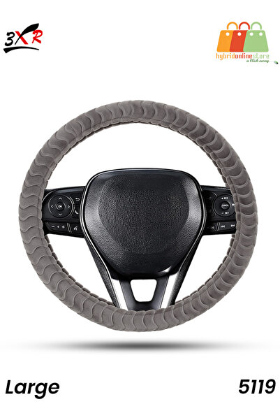 3XR غطاء عجلة قيادة السيارة من القطيفة الناعمة مقاس كبير 5119