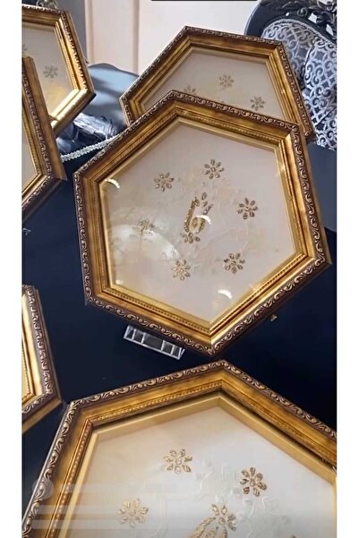 AuraStile 2'li Viyana Sunumluk El Yapımı Çay Kahve Söz Nişan Servis Tepsisi (Dantel Hediyeli) HomeAura