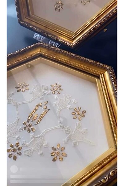 AuraStile 2'li Viyana Sunumluk El Yapımı Çay Kahve Söz Nişan Servis Tepsisi (Dantel Hediyeli) HomeAura