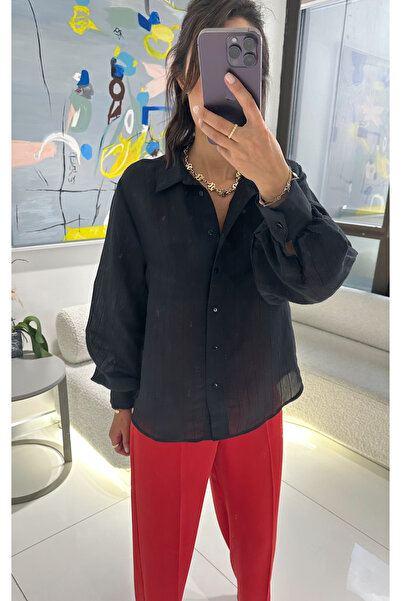 Gardropmikseri Balon Kol Basic Gömlek