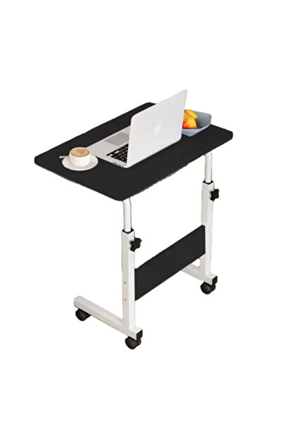 Un Adjustable Laptop Table (60*85 cm) with Extra Shelf Black