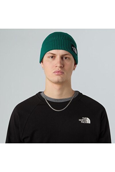 THE NORTH FACE Tnf Logo Box Cuffed Unisex Beanie Nf0A8Chenl11 Green-Std