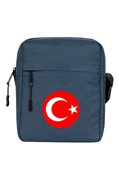 WAKHA Moon Star Shoulder Bag Navy Blue Color