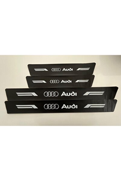 Audi Kapı Eşiği Koruyucu Suni (DERİ) 4'lü Set