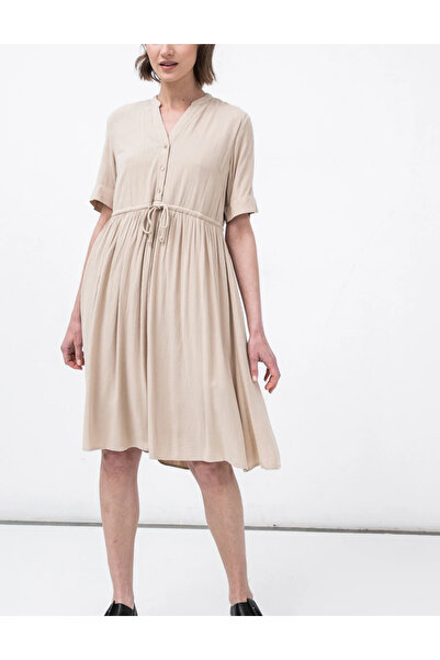 PIECES mini dress, beige