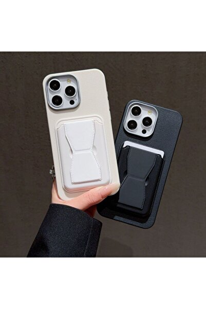 OSG iPhone 16 Pro Max Uyumlu Kartlık Cüzdan ve Stand Destekli Premium Darbe K...