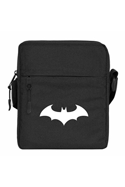 WAKHA حقيبة كتف باتمان أركهام ثلاثية الأبعاد لون أسود
