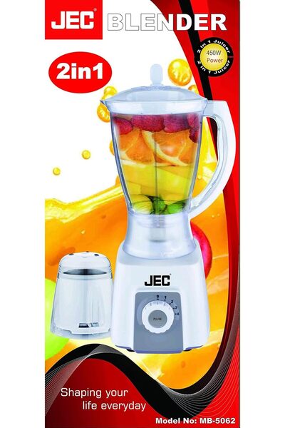 JEC 1.5 Liter 2 In 1 Blender - Mb-5062
