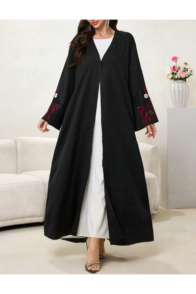 Sheya long cardigan, black