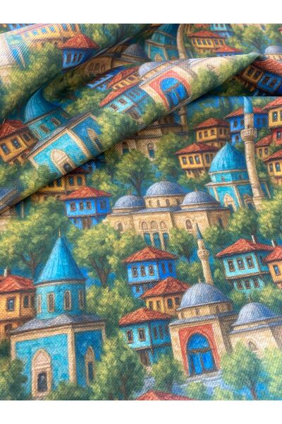 Favor Nostalji Bursa Desenli Kumaş