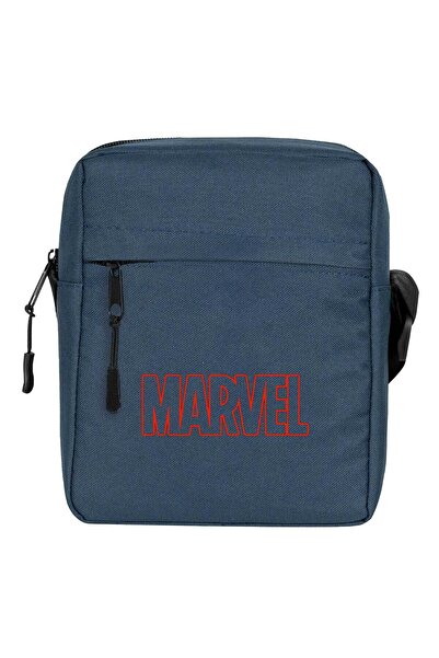 CrowsGate Avengers Infinity War Marvel Outline Logo Shoulder Bag Navy Blue Color