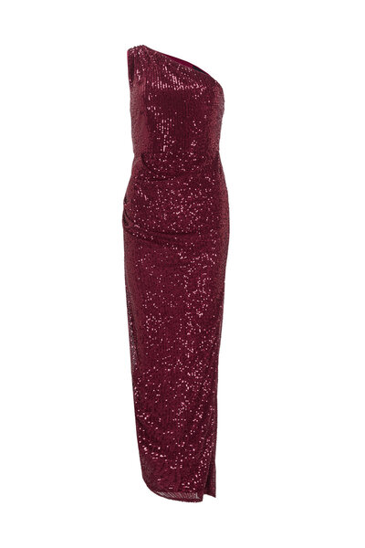 Swing Γυναικείο βραδινό φόρεμα 5AI09800 Μπορντό