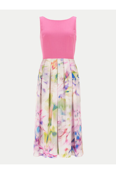 Swing Γυναικείο Φόρεμα Κοκτέιλ 5AG25800 Ροζ