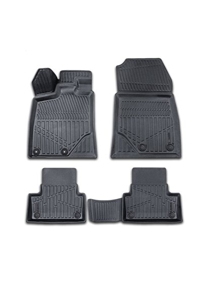 DELUXETUNING Set covorase auto cauciuc Peugeot 3008 Hybrid 2023->, forma tavi...