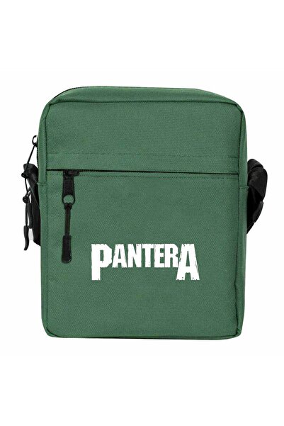CrowsGate حقيبة كتف بشعار بانتيرا لون أخضر