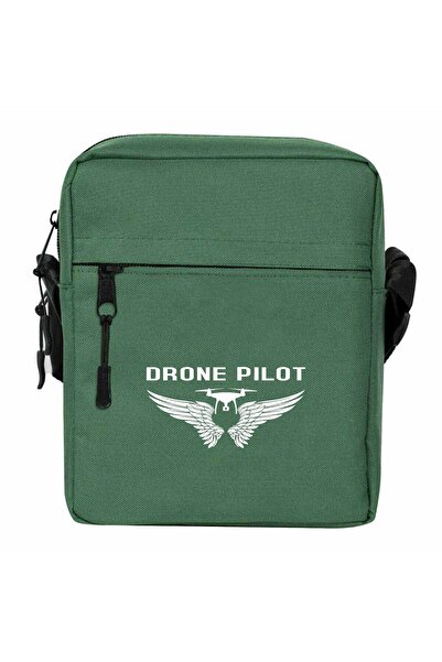 WAKHA Drone Pilot 3 Omuz Çantası Yeşil Renk