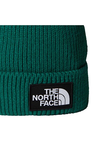 THE NORTH FACE Tnf Logo Box Cuffed Unisex Beanie Nf0A8Chenl11 Green-Std