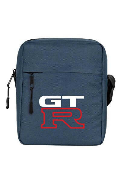 CrowsGate حقيبة كتف بشعار نيسان GTR لون أزرق داكن