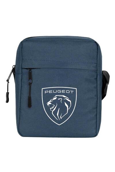 CrowsGate Geantă de umăr cu logo Peugeot Culoare bleumarin