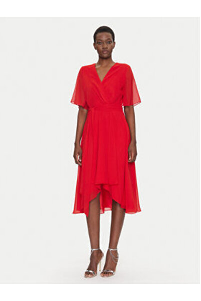 Swing Γυναικείο Φόρεμα Κοκτέιλ 5AI10200 Κόκκινο