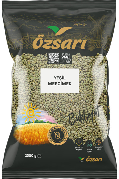 ÖZSARI Yeşil Mercimek 2,5 kg