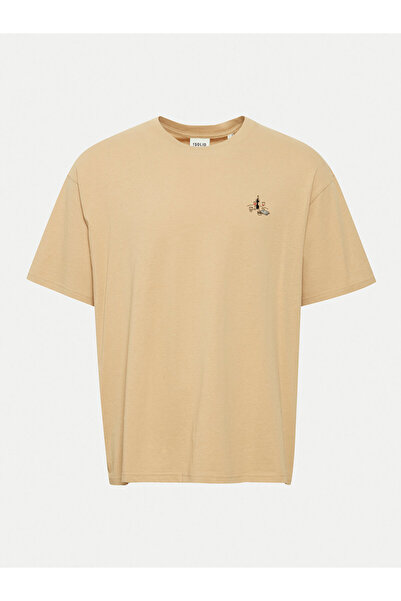 Solid Ανδρικό T-Shirt 21108333 Καφέ