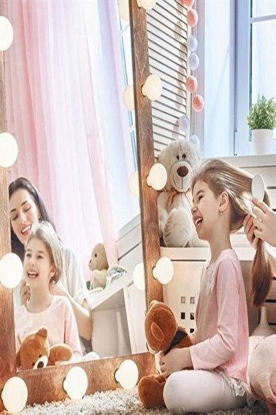 Pastimore 10 Ledli 3 Renk Ayarlanabilir Usb'li Makyaj Masası Aynası Aydınlatm...