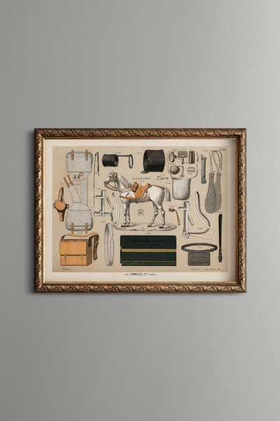 epiqart معدات الخيل - إطار منقوش بتصميم عتيق