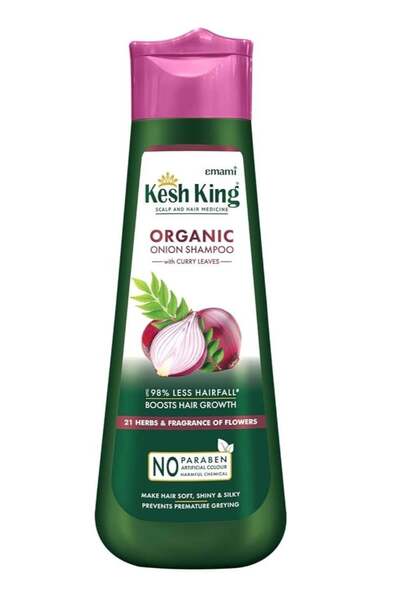 kesh king شامبو البصل العضوي الأيورفيدي مع أوراق الكاري 300 مل