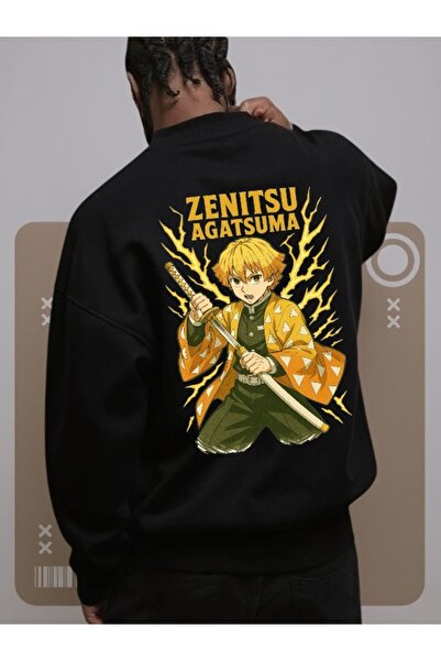 Wish BF Unisex Ανδρικό/Γυναικείο Φούτερ ZENITSU Πολύχρωμο Προσαρμοσμένο με τύ...