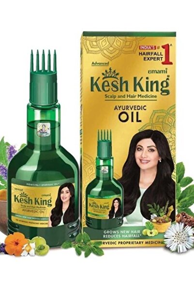 kesh king زيت الأيورفيدا لعلاج فروة الرأس والشعر 300 مل