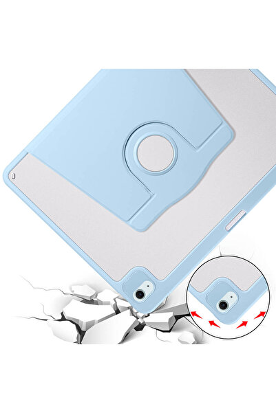 toyigoo iPad Air 13 2025 M3 Case Tygo Case with Thermal Pen Compartment and Rotatable Stand - Lilac