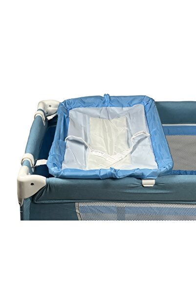 ALBADER Baby Playpen & Crib with Changing Table, Hanging Toys, Storage Pocket, Baby Playpen Crib for Newborn