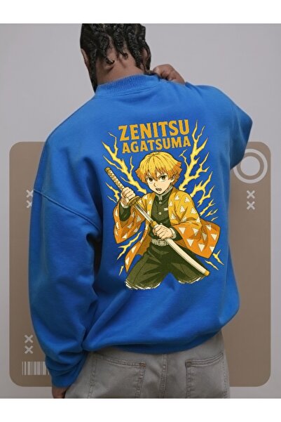 Wish BF Unisex Ανδρικό/Γυναικείο Φούτερ ZENITSU Πολύχρωμο Προσαρμοσμένο με τύ...