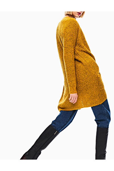 ONLY long cardigan, mustard yellow