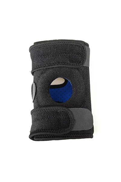 GermaNova Suport Sport reglabilă pentru genunchi cu zona rotulei deschisă mărime universală, neagră