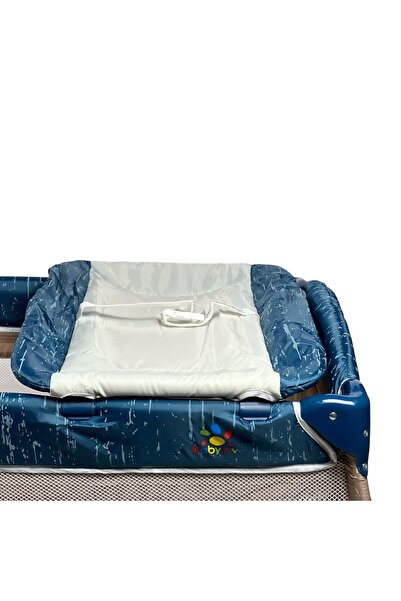 ALBADER Baby Playpen & Crib with Changing Table, Storage Pocket, Hanging Toys, Baby Playpen Crib for Newborn